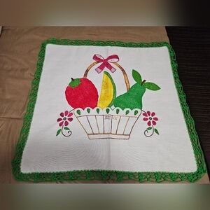 beautiful hand-embroidered napkin from Mexico